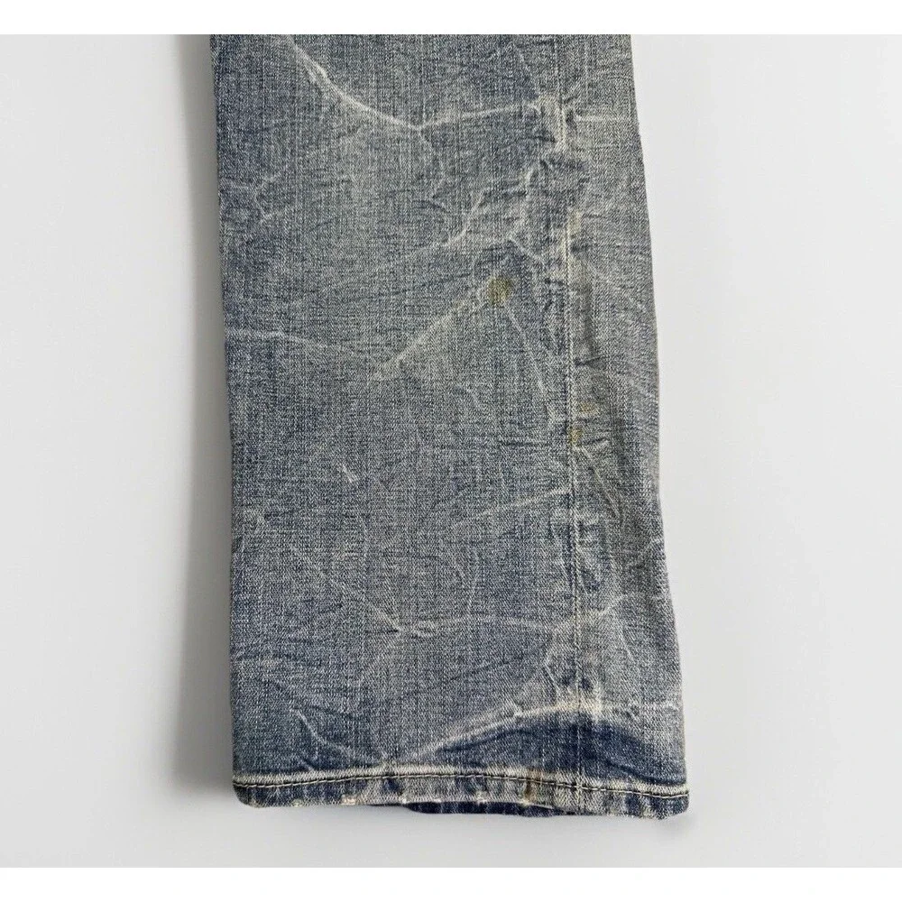 True Religion Men’s Skinny EW SN Jeans Size 38 – Light Wash Vintage Look
